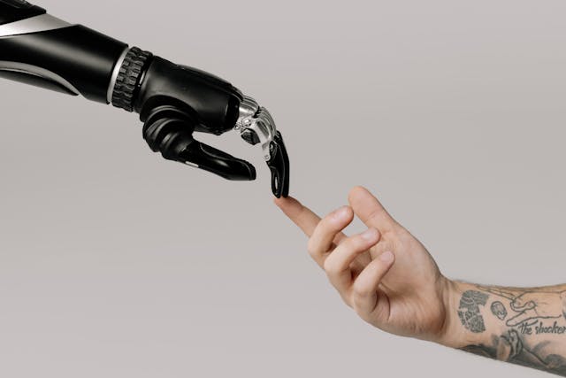 Robot and Human Hand